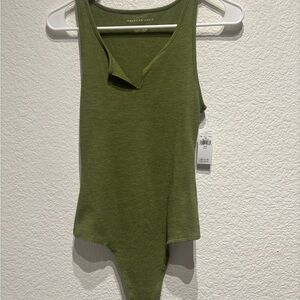 American Eagle Outfitters Olive Green Bodysuit